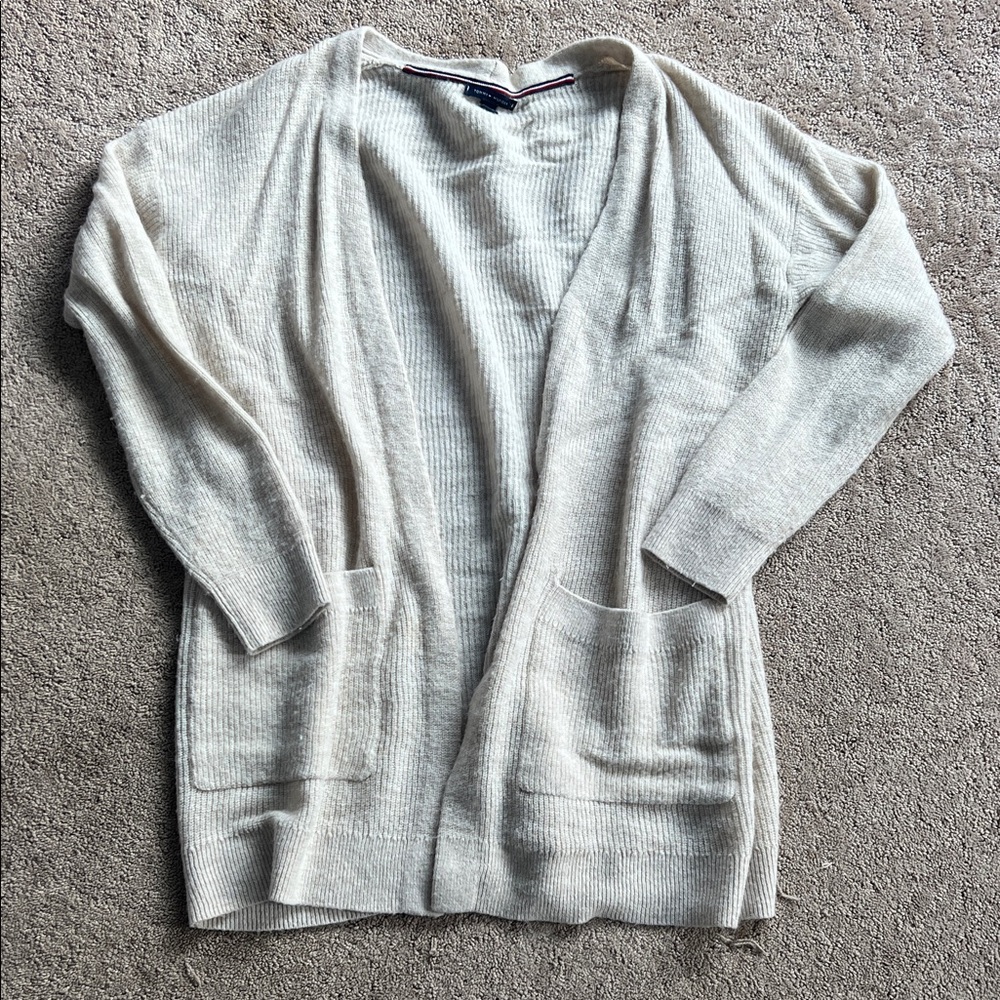 Tommy Hilfiger Women's Cream Cardigan